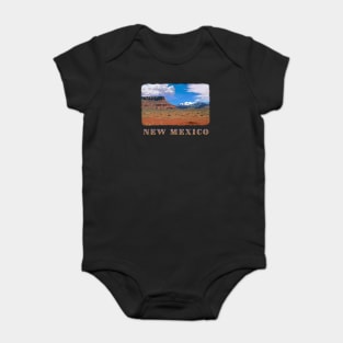 New Mexico, USA - Scenic Southwestern Red Rocks, Blue Sky nature, landscape Baby Bodysuit